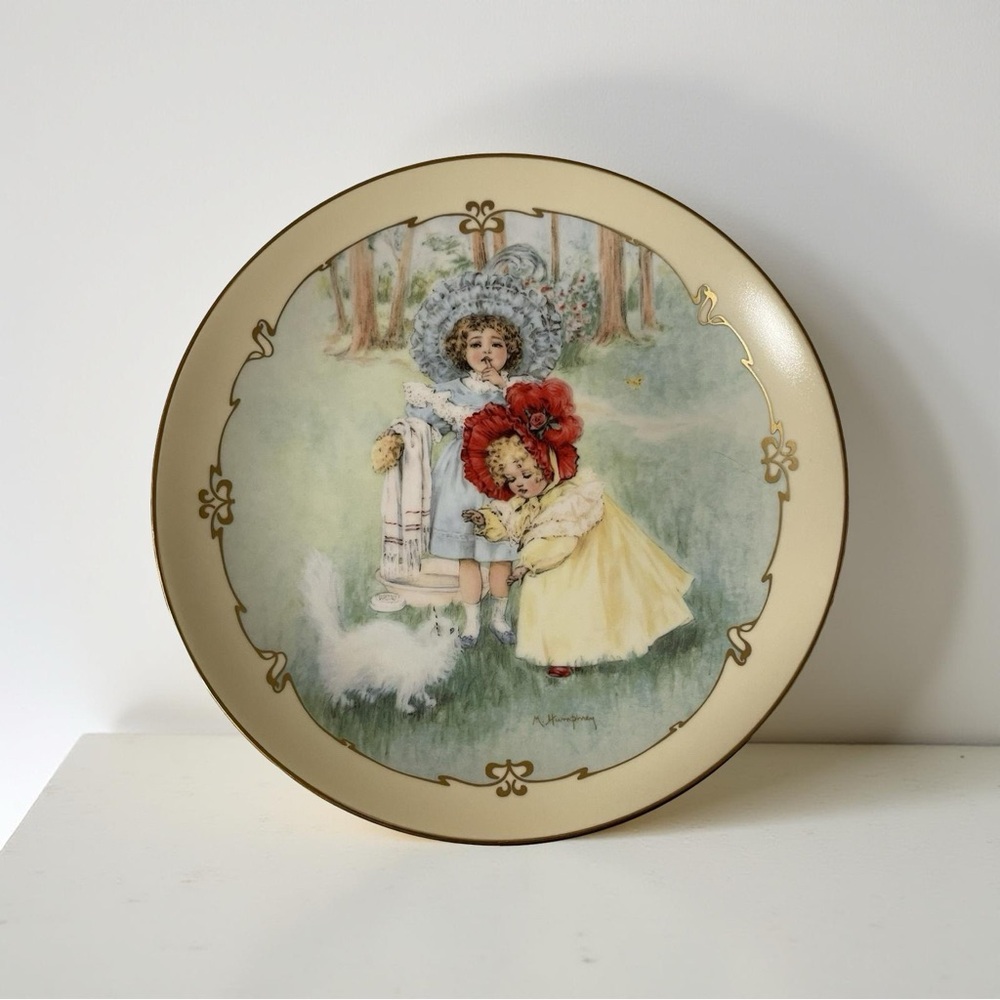 Hamilton Collection "Kitty’s Bath" Plate – Maud Humphrey Bogart –Limited Edition